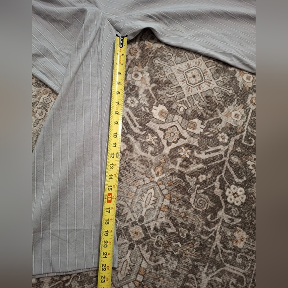 NWT Linen J. Jill Womens Stretch PantsCrop Grey Stripe - Picture 10 of 10